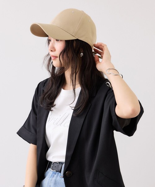 VIS(ビス)の「【定番人気】バックリボンツイルキャップ(キャップ・レディース・ブラック/キナリ/ベージュ系・F)」の11枚目の写真