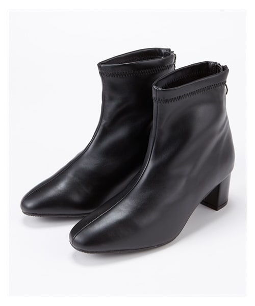 nissen（ニッセン）の「【ゆったり幅広】リングファスナー裏起毛ストレッチショートブーツ（低反発中敷）（ワイズ４Ｅ）（ブーツ・メンズ・黒/ダークブラウン/オーク/アイボリー・M=23.0~23.5cm/4E/L=24.0~24.5cm/4E/LL=25.0~25.5cm/4E/3L=26.0~26.5cm/4E）」の3枚目の写真