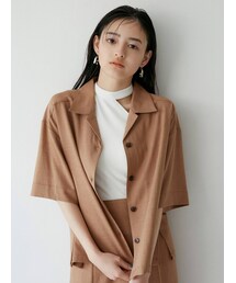 MURUA | リラックスリネンライクシャツ【セットアップ着用可能】(シャツ/ブラウス)