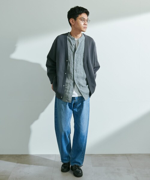 URBAN RESEARCH DOORS（アーバンリサーチドアーズ）の「『UR TECH Renew Knit』Vネックカーディガン（カーディガン/ボレロ・メンズ・GRAY/CHARCOAL/LIGHTBROWN・M/L）」の10枚目の写真