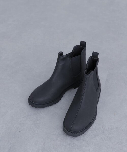 URBAN RESEARCH DOORS（アーバンリサーチドアーズ）の「サイドゴアレインブーツ（レインシューズ・レディース・MATT BLACK/BLK×IVO・36/37/38）」の3枚目の写真