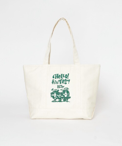 URBAN RESEARCH Sonny Label（アーバンリサーチサニーレーベル）の「HIROCKSHOWコラボ保冷トートバッグ（トートバッグ・メンズ・ホワイト/ホワイトxネイビー/ネイビー・One）」の7枚目の写真