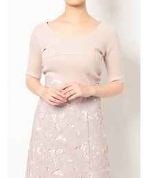 MERCURYDUO | スイッチングリブニット(ニット/セーター)