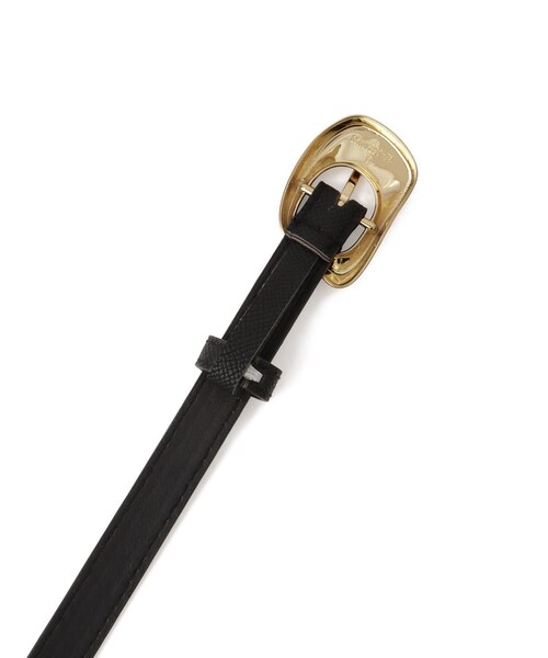 VIS（ビス）の「フラット18mm幅ニュアンス変形サークルバックルベルト/一部WEB限定カラー（ベルト・レディース・ブラック系/ダークブラウン・F）」の17枚目の写真