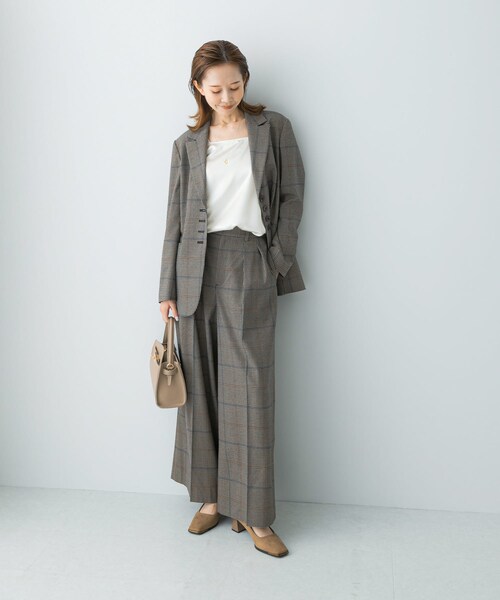 URBAN RESEARCH ROSSO（アーバンリサーチロッソ）の「チェックワイドスラックス（その他パンツ・レディース・BROWN CHK・36/38）」の11枚目の写真