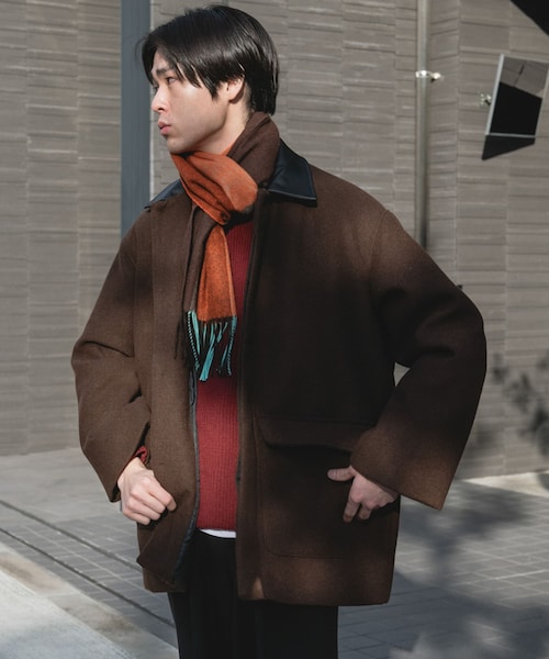URBAN RESEARCH DOORS(アーバンリサーチドアーズ)の「ウールブレンドカバーオール(カバーオール・メンズ・CHECK/BROWN/BLACK・M/L)」の2枚目の写真
