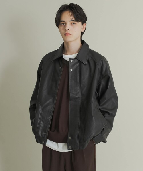 SENSE OF PLACE by URBAN RESEARCH(センスオブプレイスバイアーバンリサーチ)の「FLブルゾン(ブルゾン・メンズ・BLACK/BROWN・S/M/L)」の12枚目の写真