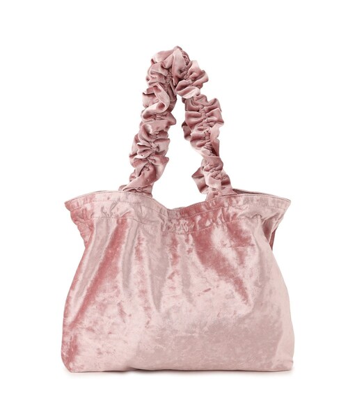 VIS(ビス)の「【MARY QUANT×VIS】フリルハンドルベロアトートバッグ(トートバッグ・レディース・ブラック/ピンク系・F)」の11枚目の写真