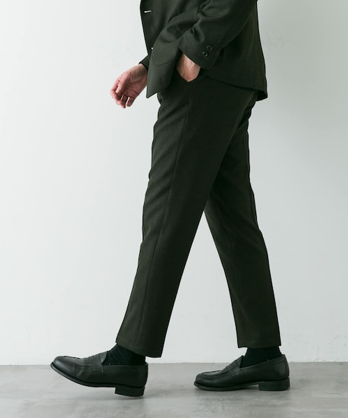 URBAN RESEARCH DOORS（アーバンリサーチドアーズ）の「LIFE STYLE TAILOR　ブラッシュドウールライクストレッチパンツ（スラックス・メンズ・NAVY/GRAY/KHAKI・S/M/L/XL）」の2枚目の写真