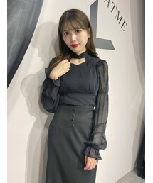 EATME | シャーリングデコルテブラウス(シャツ/ブラウス)