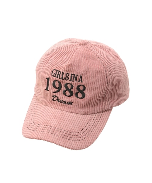 jouetie（ジュエティ）の「コーデュロイロゴキャップ（キャップ・レディース・レッド/ピンク/グリーン・F）」の8枚目の写真