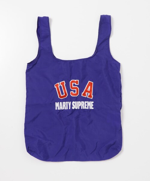 URBAN RESEARCH（アーバンリサーチ）の「URBAN RESEARCH×MARTY SUPREME×A24　US LOGO NYLON BAG（トートバッグ・メンズ・WHITE/BLUE・Free）」の5枚目の写真