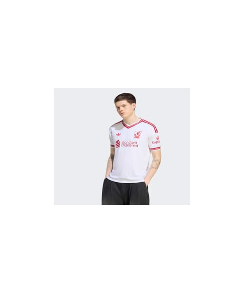 adidas（アディダス）の「リバプールFC 26/27 アウェイ レプリカ ユニフォーム（トップス・メンズ・ホワイト・XS/S/M/L/XL/2XL/3XL/4XL/5XL/6XL）」の3枚目の写真