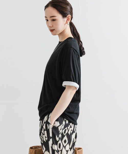 URBAN RESEARCH(アーバンリサーチ)の「リバーシブルTシャツ(Tシャツ/カットソー・レディース・RED×BEIGE/KHAKI×WHT/BLACK×OFF・FREE)」の7枚目の写真