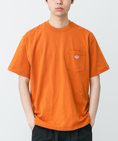 URBAN RESEARCH DOORS(アーバンリサーチドアーズ)の「DANTON POCKET T-SHIRTS(Tシャツ/カットソー・メンズ・WHITE/COAL GREY/H.WHITE/ORANGE/DEEP SAX・M/L/XL)」の5枚目の写真