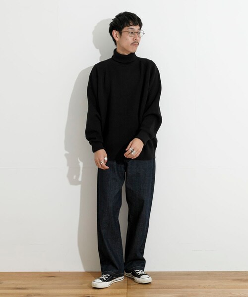 THE GOODLAND MARKET（ザグッドランドマーケット）の「KEIMEN　KM-Turtleneck knit（ニット/セーター・メンズ・Green/Black/Gray・M/L/XL）」の8枚目の写真
