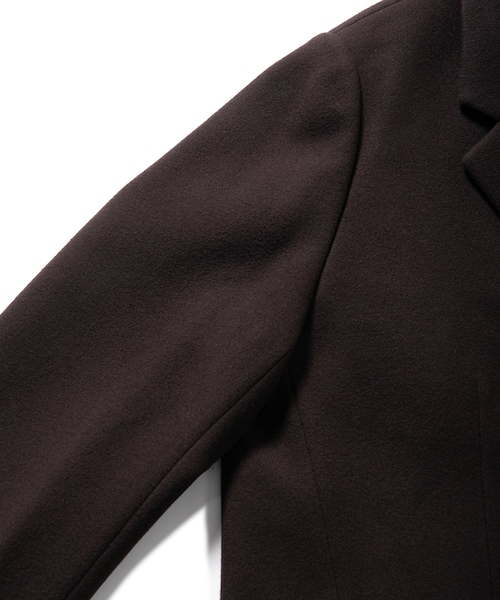 ADAM ET ROPE'（アダムエロペ）の「【AURALEE】DOUBLE CLOTH LIGHT MELTON CHESTERFIELD COAT（チェスターコート・メンズ・ダークブラウン/ブルー系・L/M/S）」の10枚目の写真