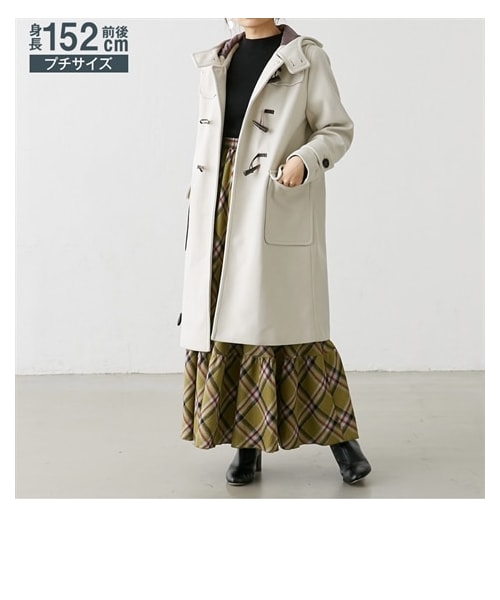 nissen（ニッセン）の「小さいサイズ ダッフルロングコート 低