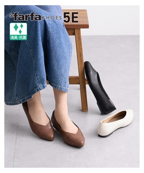nissen（ニッセン）の「lafafa SHOES（ラファーファ）Vカットシューズ（ワイズ5E相当）（パンプス）」 - WEAR