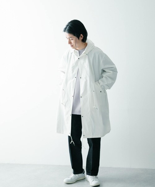 ITEMS URBANRESEARCH（アイテムズ アーバンリサーチ）の「オーバーサイズモッズコート（モッズコート・メンズ・KHK/OFF/BLK・M/L）」の17枚目の写真