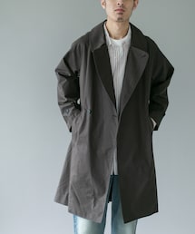 URBAN RESEARCH DOORS | TCツイル オーバーフィット トレンチコート(ステンカラーコート)