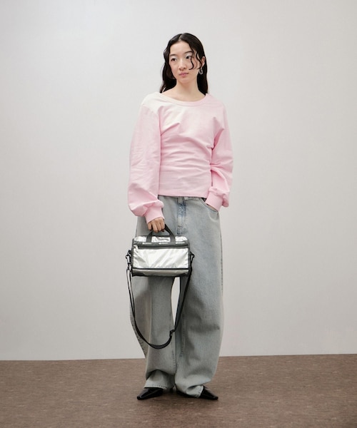 ADAM ET ROPE'（アダムエロペ）の「【LeSportsac for ADAM ET ROPE'】Exclusive Mini Duffel Crosbody（ショルダーバッグ・レディース・シルバー・F）」の7枚目の写真