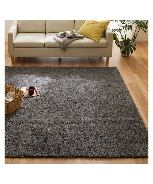 nissen（ニッセン）の「洗える防ダニ・抗菌防臭シャギーラグ（ラグ/マット・メンズ・オフホワイト/グリーン/ベージュ/グレージュ/ピンク/ブラウン・約90×130cm/約130×185cm/約185×185cm/約185×240cm/約185×280cm/約130×185cm(楕円)）」の11枚目の写真