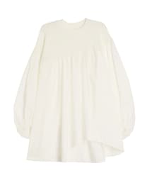 ELENDEEK | CABLE NECKASYME HEM BL(シャツ/ブラウス)