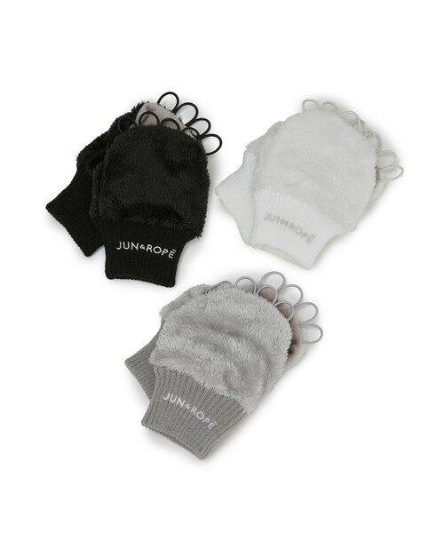 ROPE'（ロペ）の「フリース手甲/Oggi掲載（手袋・レディース・ブラック/グレー/ホワイト・F）」の12枚目の写真