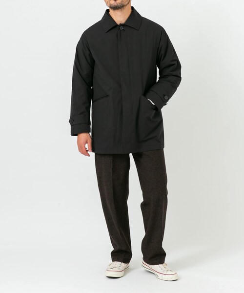 URBAN RESEARCH ROSSO（アーバンリサーチロッソ）の「3WAYステンカラーハーフコート ライナーセット（ステンカラーコート・メンズ・BLACK/CHARCOAL・M/L）」の21枚目の写真