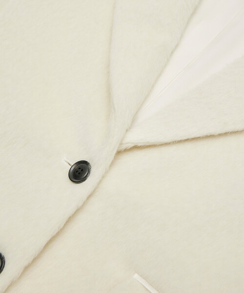 ROPE'（ロペ）の「シャギージャケット（テーラードジャケット・レディース・オフホワイト・36/38）」の10枚目の写真