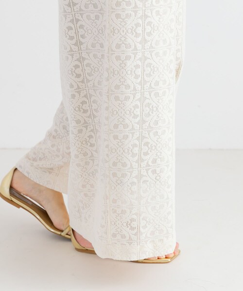 URBAN RESEARCH(アーバンリサーチ)の「Square Lace オールインワン(サロペット/オーバーオール・レディース・ブラック/オフ・S)」の6枚目の写真