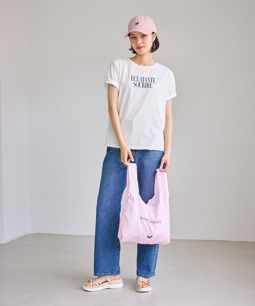 ROPE' PICNIC(ロペピクニック)の「コットンツイル刺繍キャップ/抗菌防臭(キャップ・レディース・キナリ/ネイビー/ピンク・F)」の13枚目の写真