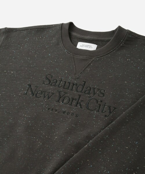 Saturdays NYC(サタデーズ ニューヨークシティ )の「Bowery Speckle Sweatshirt | WOMEN(スウェット・レディース・チャコール/グレー・L/M/S)」の11枚目の写真