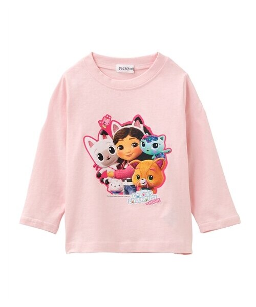 nissen（ニッセン）の「【ギャビーのドールハウス】長袖プリントTシャツ（女の子）（Tシャツ/カットソー・キッズ・ピンク/ネイビー・100/110/120）」の5枚目の写真