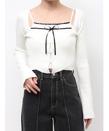 EATME | バイカラーキャミニットアンサンブル(ニット/セーター)