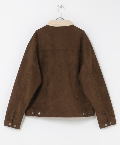 URBAN RESEARCH Sonny Label（アーバンリサーチサニーレーベル）の「襟切替スウェードタッチジャケット（ブルゾン・メンズ・チャコール/ブラウン/グレージュ・M/L）」の10枚目の写真
