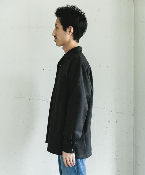 URBAN RESEARCH DOORS(アーバンリサーチドアーズ)の「ジャージメルトンオープンカラーシャツ(シャツ/ブラウス・メンズ・BLUE NAVY/CHARCOAL・M/L)」の20枚目の写真