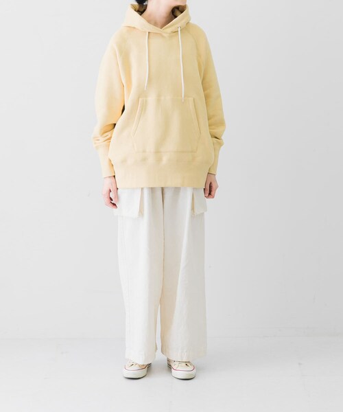 かぐれ（カグレ）の「スウェットフーデットプルオーバー（パーカー・レディース・CORAL/BUTTER/NAVY・FREE）」の21枚目の写真