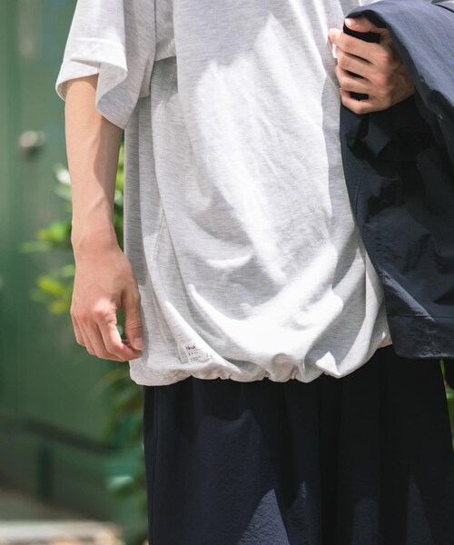 EKAL(エカル)の「『別注』NANGA×EKAL CAVET-SHIRTS(Tシャツ/カットソー・メンズ・グレー杢/ブラック・M/L)」の19枚目の写真