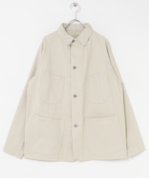 URBAN RESEARCH DOORS（アーバンリサーチドアーズ）の「FORK&SPOON　ガーメントダイツイルカバーオール（カバーオール・メンズ・CHARCOAL/IVORY・4/5）」の10枚目の写真