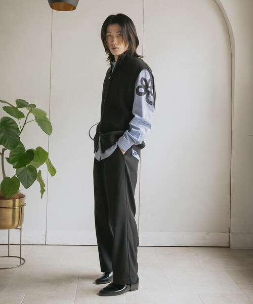 SENSE OF PLACE by URBAN RESEARCH（センスオブプレイスバイアーバンリサーチ）の「ダブルタックワイドスラックス（その他パンツ・メンズ・BLACK/GRAY/BROWN/KHAKI・M/L）」の11枚目の写真