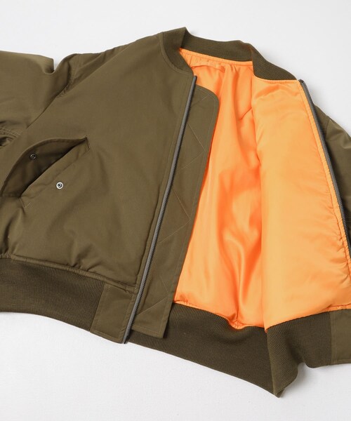 URBAN RESEARCH DOORS(アーバンリサーチドアーズ)の「FORK&SPOON SORONA MA-1ブルゾン(ブルゾン・レディース・BLACK/KHAKI・1)」の9枚目の写真