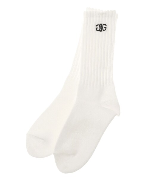 GYDA（ジェイダ）の「GYDA×靴下屋刺繍アメリブソックス（その他雑貨・レディース・オフホワイト/ブラック・F）」の14枚目の写真