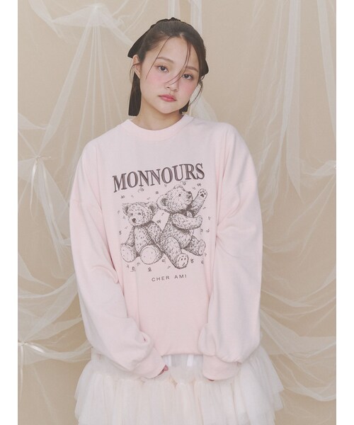 merry jenny（メリージェニー）の「twin bears スウェット（スウェット・レディース・オフホワイト/アイボリー/グレー/ピンク/ボルドー・F）」の18枚目の写真
