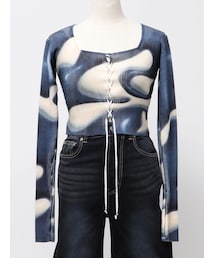 EMODA | FRONT LACE UP FIT KNIT(ニット/セーター)