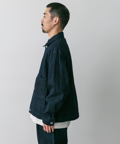 URBAN RESEARCH DOORS(アーバンリサーチドアーズ)の「STILL BY HAND 12oz denim jacket(デニムジャケット・メンズ・NAVY・46/48)」の4枚目の写真