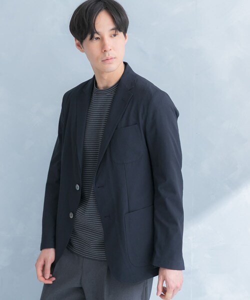 URBAN RESEARCH DOORS（アーバンリサーチドアーズ）の「LIFE STYLE TAILOR　ライトメッシュイージージャケット（テーラードジャケット・メンズ・BEIGE/NAVY・S/M/L/XL）」の19枚目の写真