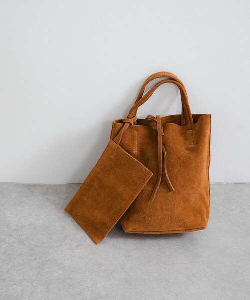 URBAN RESEARCH（アーバンリサーチ）の「スエードミニトートバッグ（トートバッグ・レディース・CAMEL・-）」の5枚目の写真