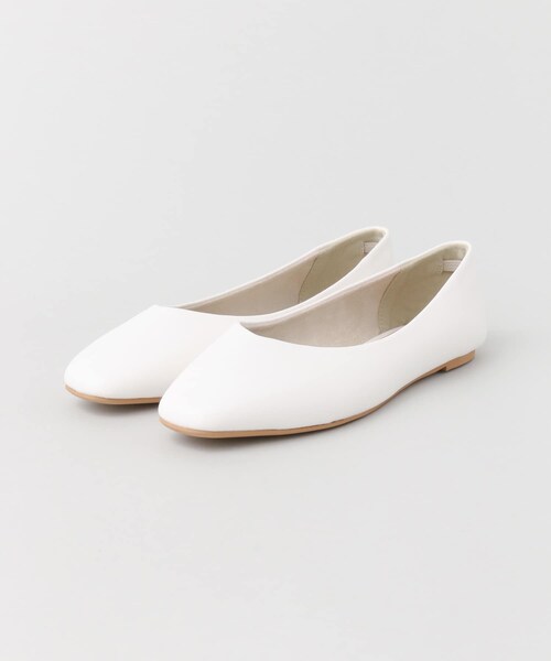 KBF（ケイビーエフ）の「スクエアバレエシューズ（バレエシューズ・レディース・CAMEL/WHITE/SILVER・36/37/38）」の5枚目の写真